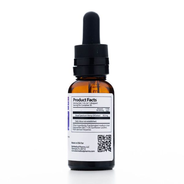 Broad Spectrum Hemp Oil 2500MG (Maximum Strength-0% THC)
