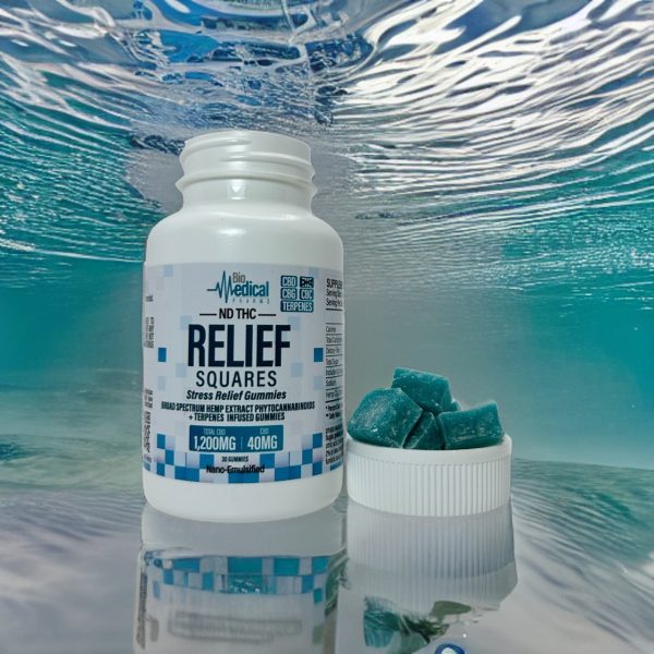 Enhanced Relief Square Gummies Broad Spectrum 40MG