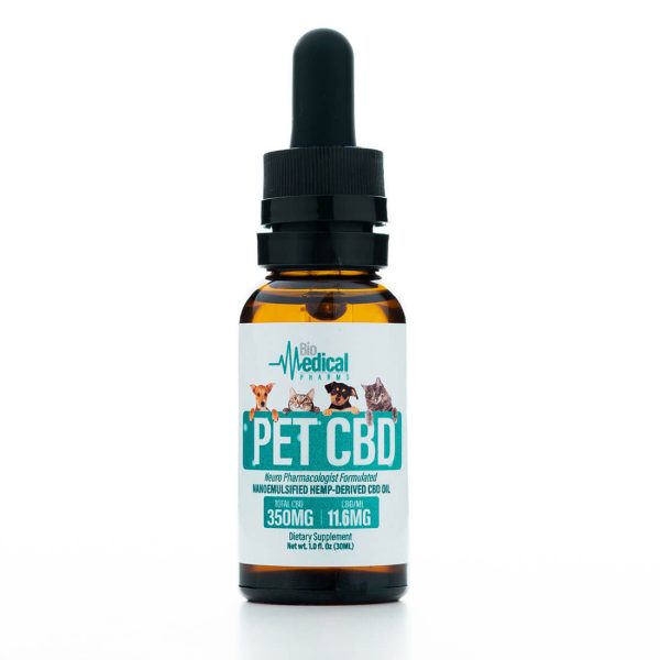 Broad Spectrum Hemp CBD oil for PETS 350MG (Organic-Flavorless 0% THC)