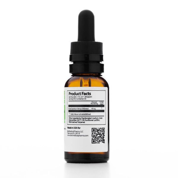 Broad Spectrum Hemp Oil 1200M (Powerful Wellness-0% THC)