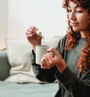 Woman Taking CBD for Anxiety